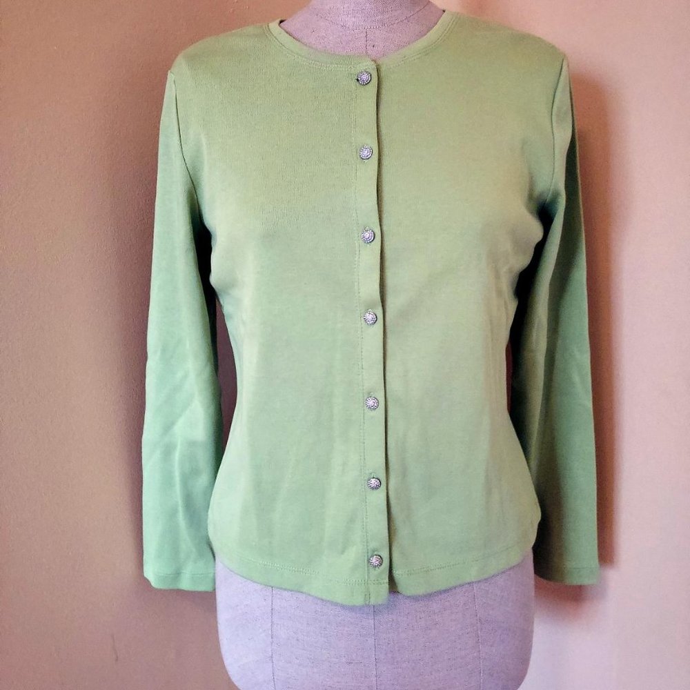 STUNNING TALBOTS TWIN SET MINT GREEN SMALL NWT